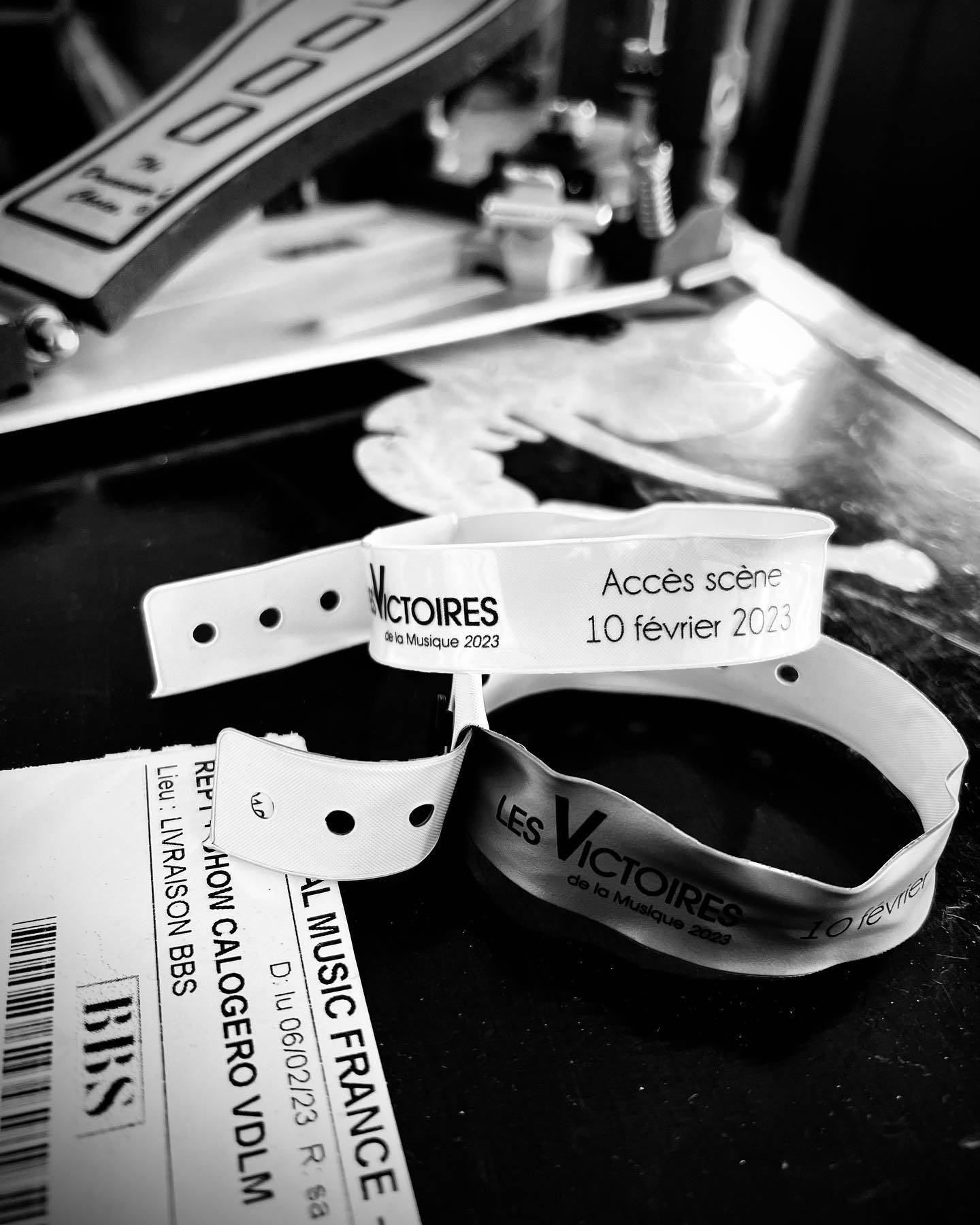 bracelet d'accès aux Victoires de la Musique 2023