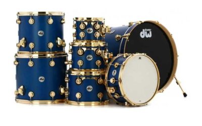 DW Drums COLLECTOR SATIN REGAL BLUE GOLD